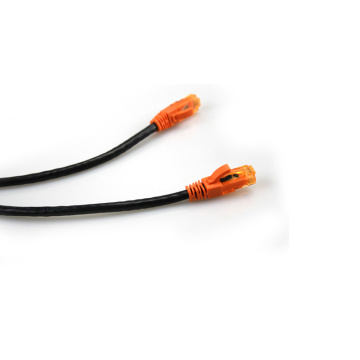 Custom black UTP RJ45 cat6 network patch cord